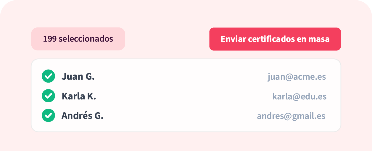 Envío masivo